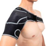 Adjustable Shoulder Brace with Ice Pad Pocket
