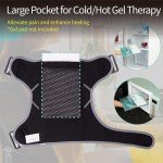 Adjustable Shoulder Brace with Ice Pad Pocket