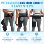Adjustable Hip Brace for Sciatica and Pain Relief