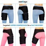 Copper Compression Hip Brace for Pain Relief
