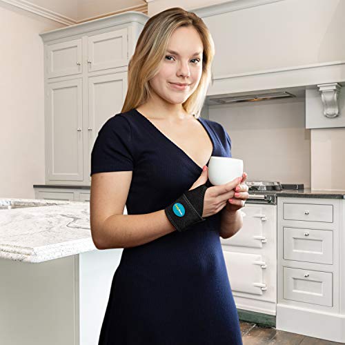 ComfyBrace-Premium Lined Wrist support. /Wrist Strap/Carpal Tunnel Wrist Brace/Arthritis Hand Support -Fits Both Hands-Adjustable Fitted