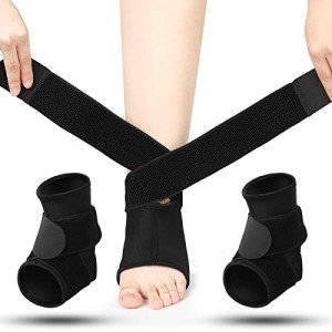 Kids' Adjustable Neoprene Ankle Braces (2 Pack)