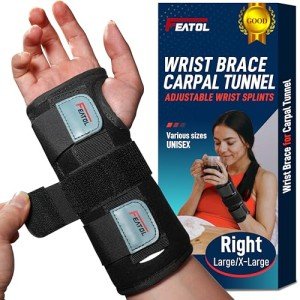 Adjustable Wrist Brace for Sprains and Support