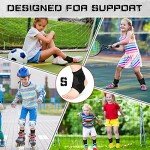 Kids' Adjustable Neoprene Ankle Braces (2 Pack)