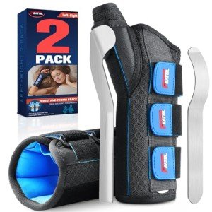 FEATOL Thumb Support Wrist Brace - 2 Pack