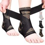 Adjustable Copper Ankle Brace for Pain Relief