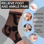 Copper Ankle Brace for Pain Relief and Support