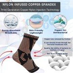 Copper Ankle Brace for Pain Relief and Support