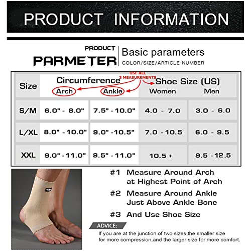 Ankle Compression Sleeve for Support & Relief