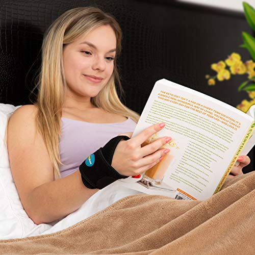 ComfyBrace-Premium Lined Wrist support. /Wrist Strap/Carpal Tunnel Wrist Brace/Arthritis Hand Support -Fits Both Hands-Adjustable Fitted