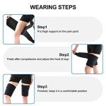 Supportive Thigh Wraps - Adjustable Compression Sleeves (2-Pack)