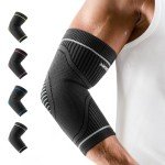 Elbow Compression Sleeves - 2 Pack Black