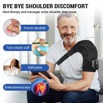 Heated Shoulder Brace and Massager for Neck Relief