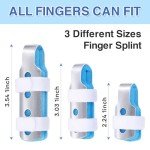 Wisesso 3-Piece Finger Splint Set for Knuckle Support