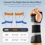 FREETOO Left Wrist Support Brace for Pain Relief