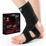 Welnove Foot Drop Brace with Arch Support - 2 Pack