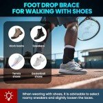 Welnove Foot Drop Brace with Arch Support - 2 Pack