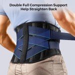 FREETOO Back Brace for Lower Back Pain Relief