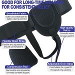 Men's Adjustable Inguinal Hernia Support Belt
