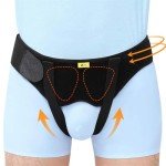Men's Adjustable Hernia Support Belt with Compression Pads