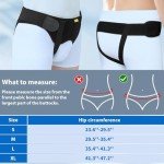 Men's Adjustable Hernia Support Belt with Compression Pads