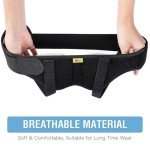 Men's Adjustable Hernia Support Belt with Compression Pads