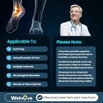 Welnove Foot Drop Brace with Arch Support - 2 Pack