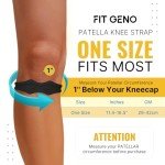 Fitgeno Patella Knee Strap Support - 2 Pack