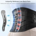 FREETOO Lower Back Pain Relief Brace with Pulley