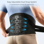 FREETOO Lower Back Pain Relief Brace with Pulley