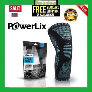 PowerLix Knee Brace for Men & Women, Black