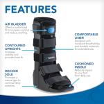 Small Black Air Cam Walker Fracture Boot