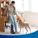 Small Black Air Cam Walker Fracture Boot