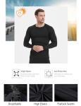 Men's Compression Long Sleeve Athletic Shirts - 5 Pack