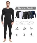 Men's Compression Long Sleeve Athletic Shirts - 5 Pack
