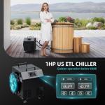 Cedar Ice Bath Tub with Chiller for Two