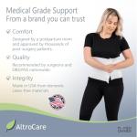 AltroCare Postpartum & Post Surgery Abdominal Binder. Support Recovery after C-Section, Natural Birth, Hysterectomy, Hernia. 3 Panel design, Size S/M (30" to 45").