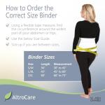 AltroCare Postpartum & Post Surgery Abdominal Binder. Support Recovery after C-Section, Natural Birth, Hysterectomy, Hernia. 3 Panel design, Size S/M (30" to 45").