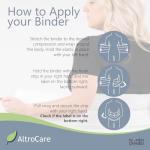 AltroCare Postpartum & Post Surgery Abdominal Binder. Support Recovery after C-Section, Natural Birth, Hysterectomy, Hernia. 3 Panel design, Size S/M (30" to 45").