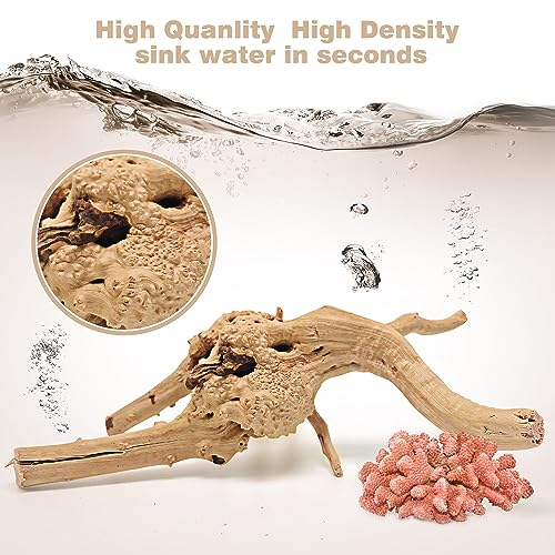 Natural Spider Wood Driftwood for Aquariums - 7 PCS