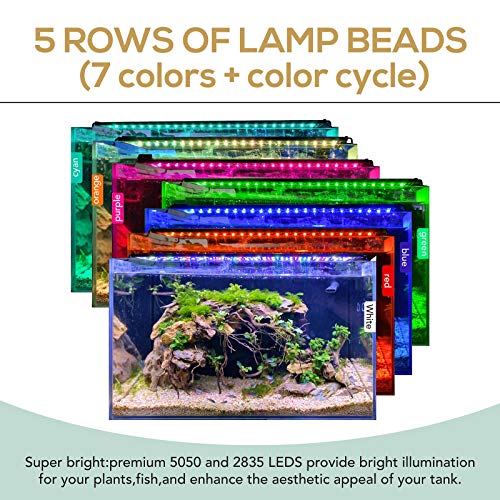 Hygger LED Aquarium Light with Adjustable Timer