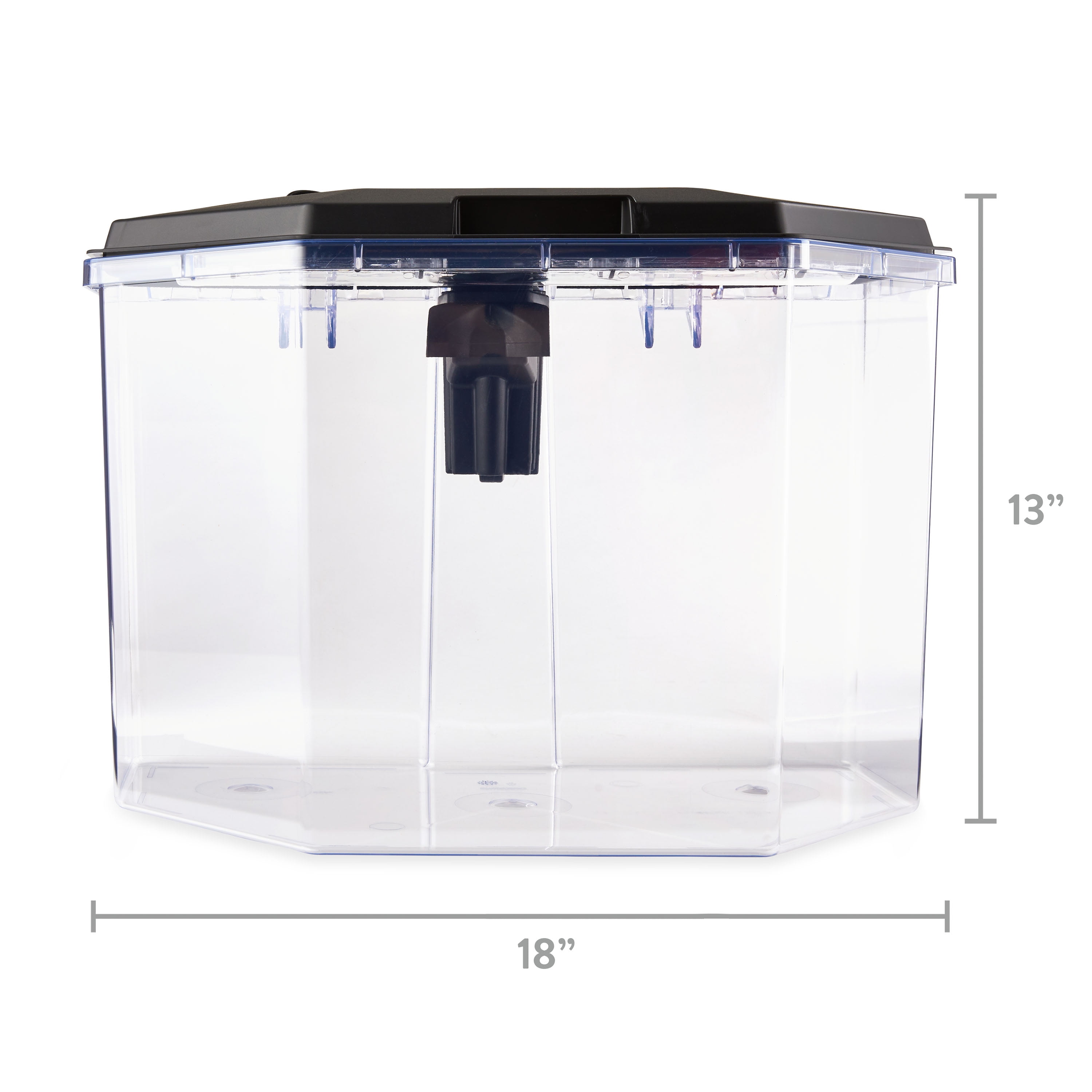 6.5-Gallon Semi-Hex Aquarium Kit with LED Lighting