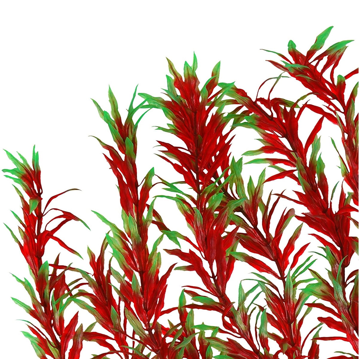 Large 21-Inch Red Artificial Aquarium Plants