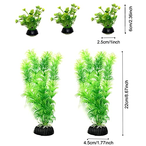 Vibrant Artificial Aquarium Plants Set - 25 Pieces
