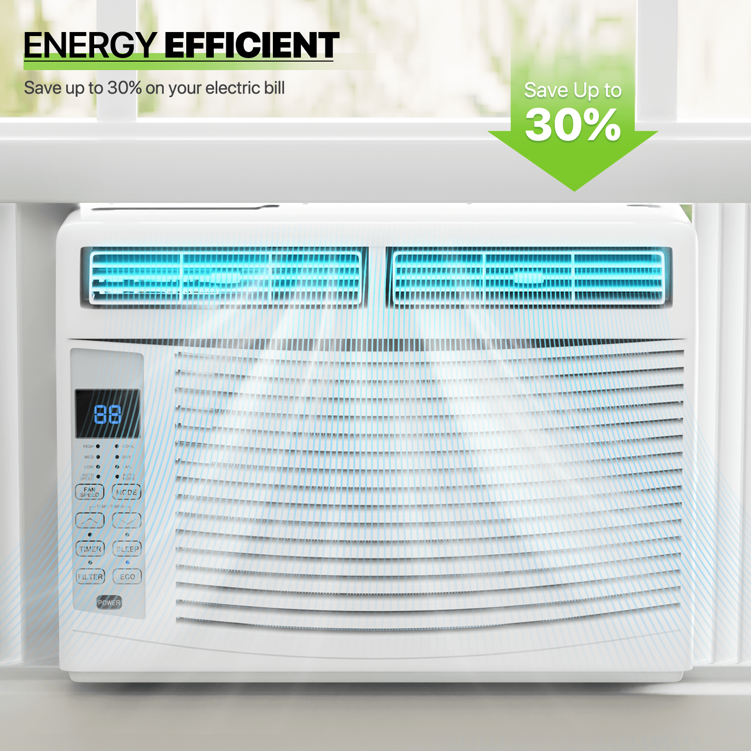 Magshion 6,000 BTU Quiet Window Air Conditioner
