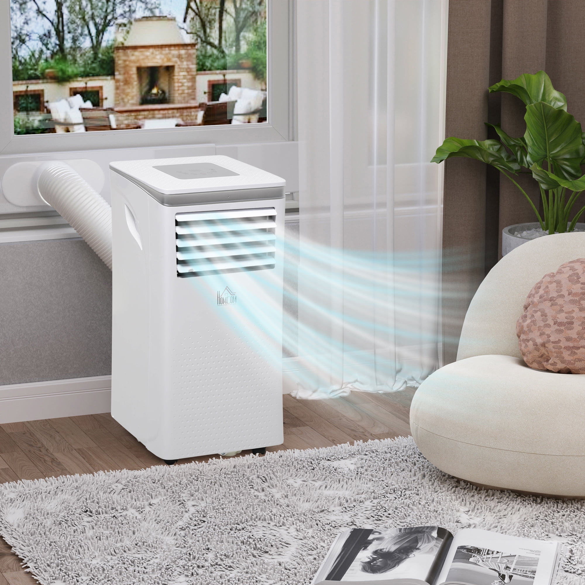 HOMCOM 10,000 BTU Portable Air Conditioner with Remote