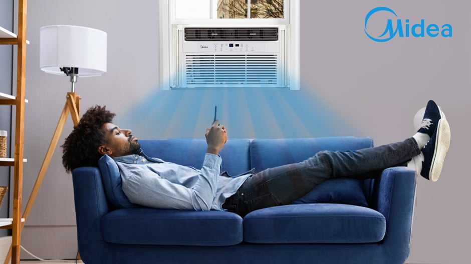 Midea 5,000 BTU Window Air Conditioner, White