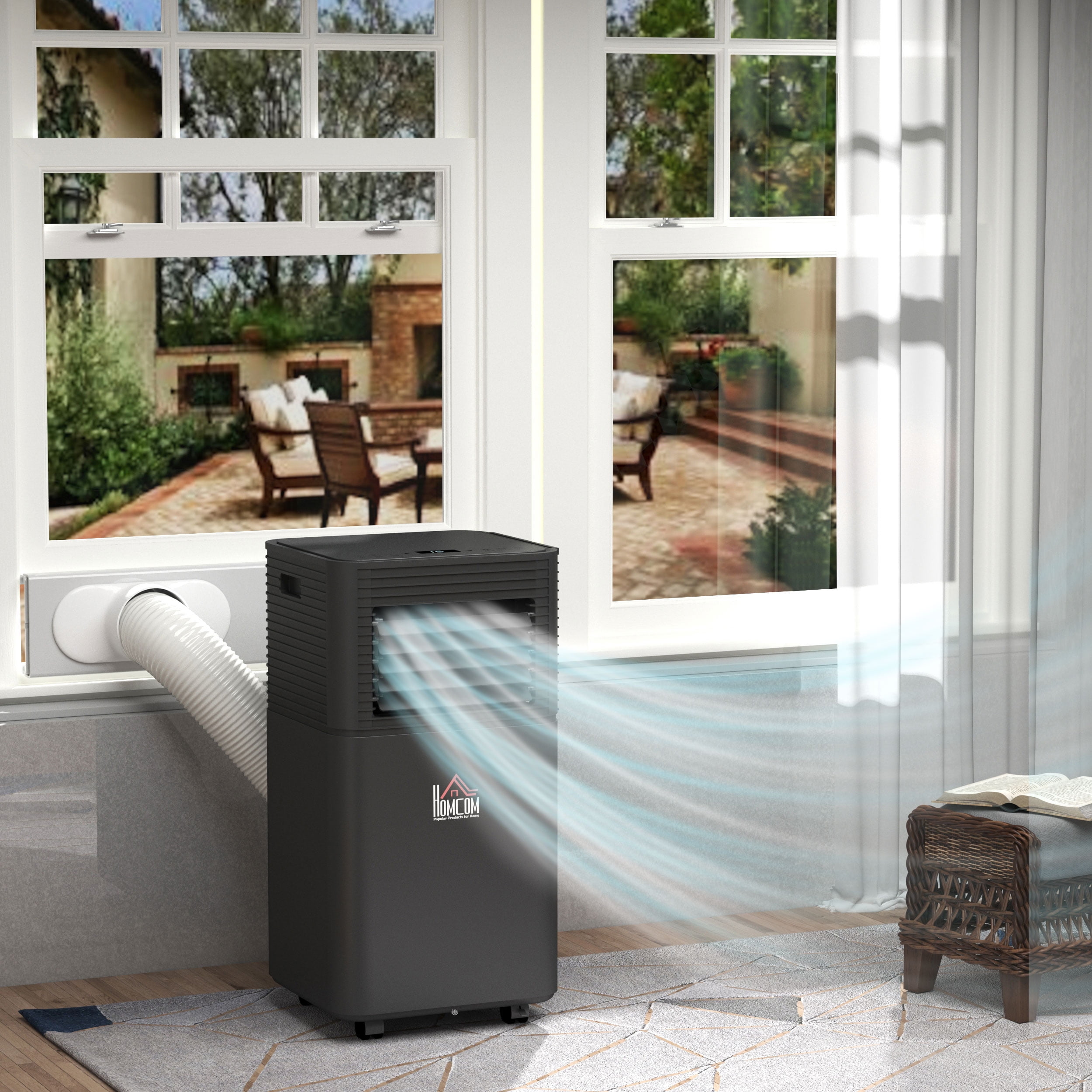 HOMCOM 8000 BTU Portable Air Conditioner with Remote