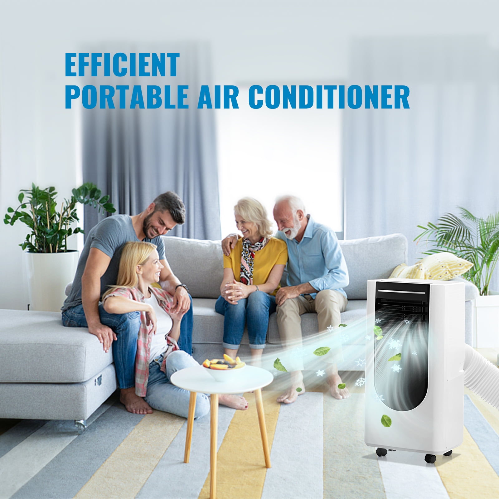 WANAI 8,000 BTU Portable Air Conditioner & Dehumidifier
