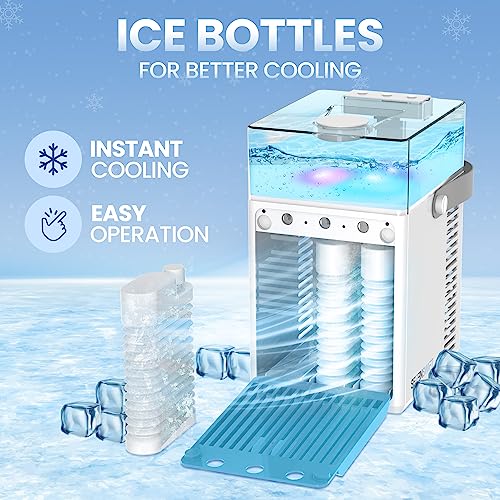 Mini Portable Air Conditioner & Humidifier with Lights